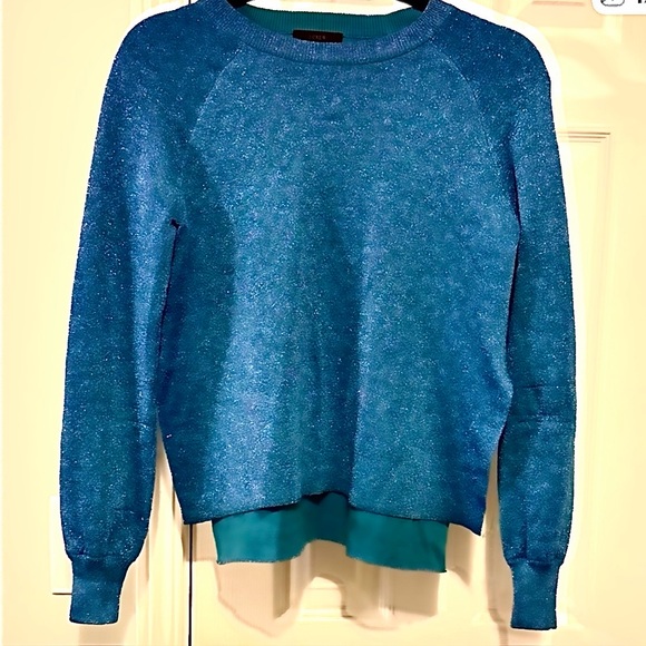 J. Crew Sweaters - J. Crew Blue Crew Neck Sweater